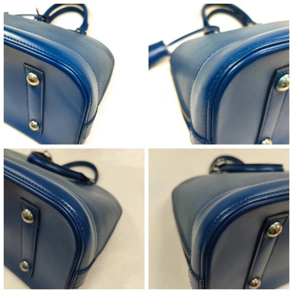 Louis Vuitton LV Hand Bag Alma Blue Epi 690-031225 - Picture 6 of 16